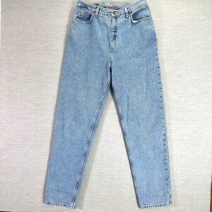 Lands End Jeans Women's Size 12 Blue Light Wash Denim Mid Rise Regular Fit